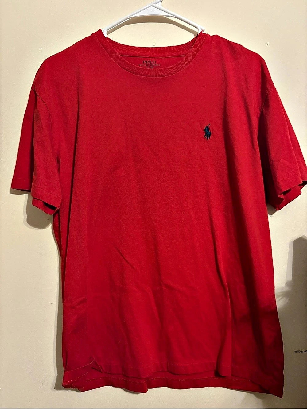 Polo Ralph Lauren Custom Slim Fit Cotton T-Shirt Men's Red Short Sleeve Tee Size